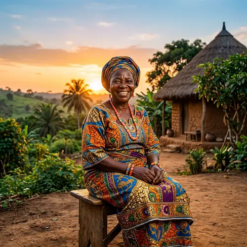 Kind Nigerian Person | Traditional Clothing & Warm Smile