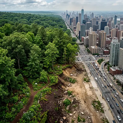 Verdant Forest to Urban Jungle: Impact of Deforestation and Urbanization