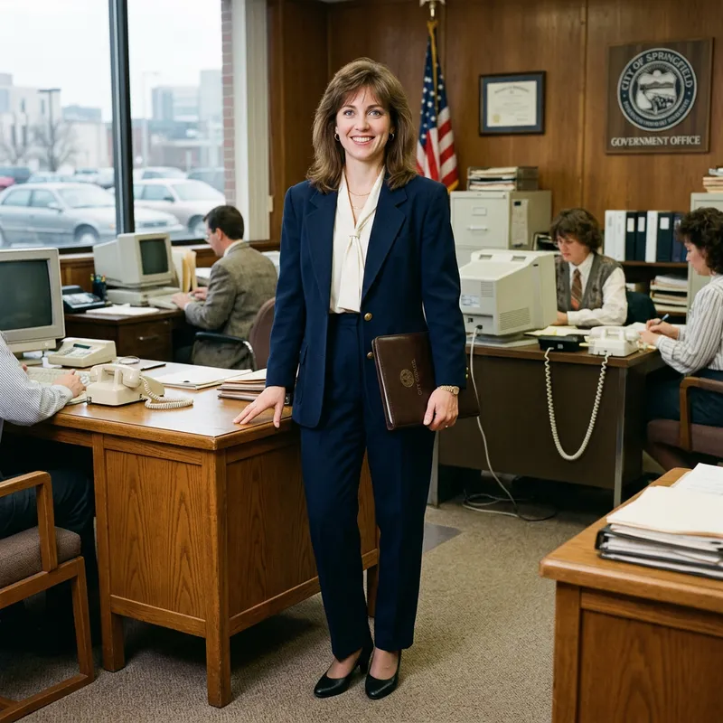 1992 Female Power Suit Fashion - Government Office Style 1992 Female Power Suit Fashion - Government Office Style