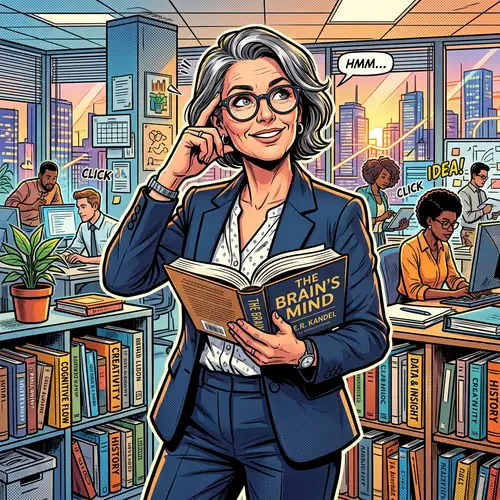 Dynamic Comic Book Style Business Model Illustration