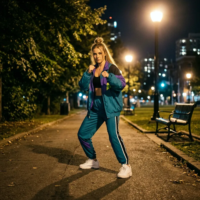 Fierce Urban Night: 90s Athletic Style