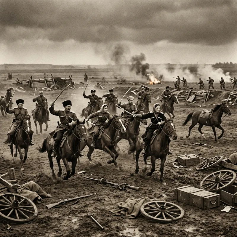 Epic Cossack Battle Scene