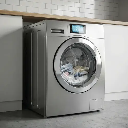 Modern 3D Rendering of Washing Machine