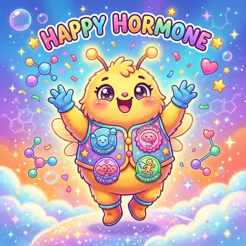 Happy Hormone Mascot: Brighten Your Day!