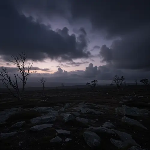 Dark Gloomy Landscape - Captivating Visuals