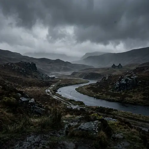Dark Gloomy Landscape - Captivating Visuals