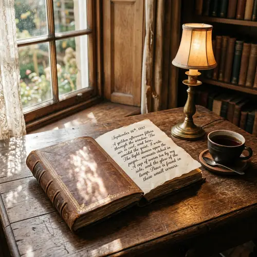 A Cozy Reading Nook with Vintage Charm
