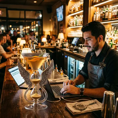 Unique Hourglass Wing Martini Glass Design