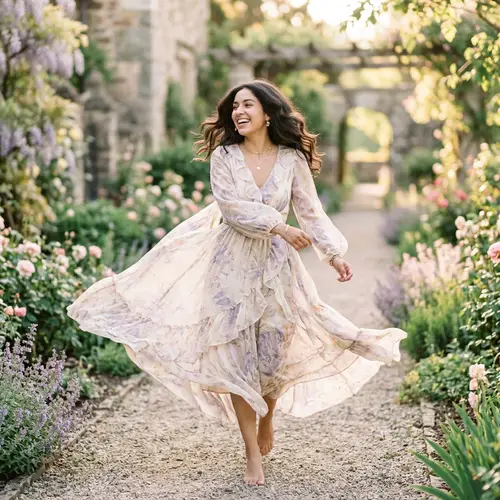 Dreamy Vintage Portrait of a Young Woman