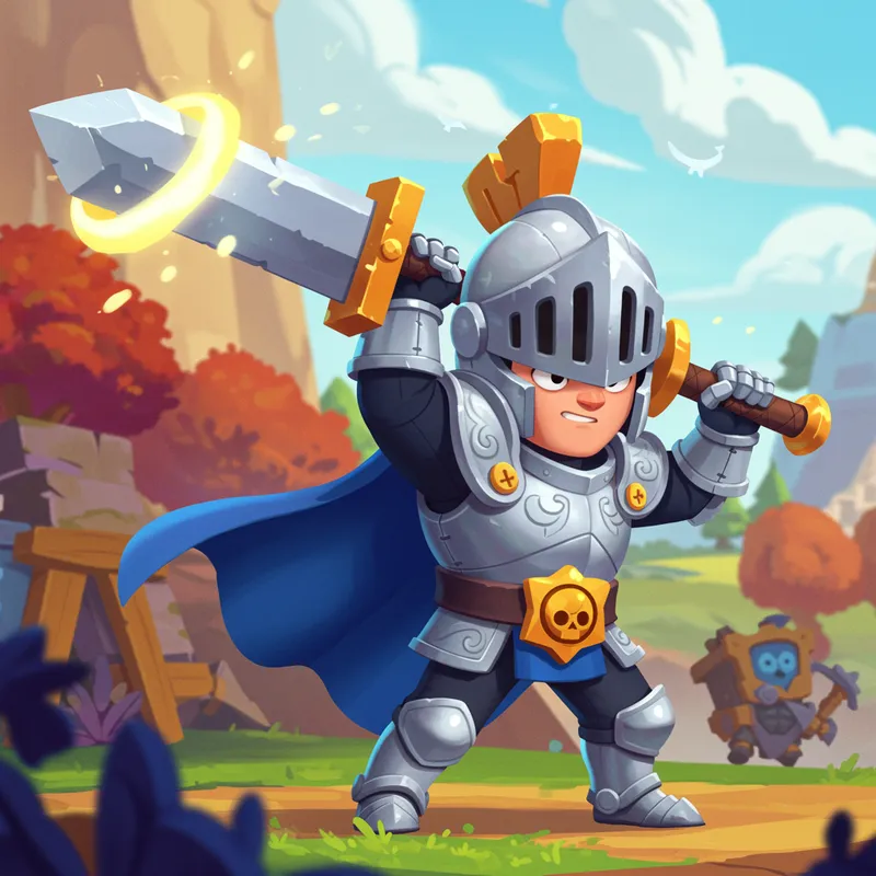 Brawl Stars Knight Character Poses