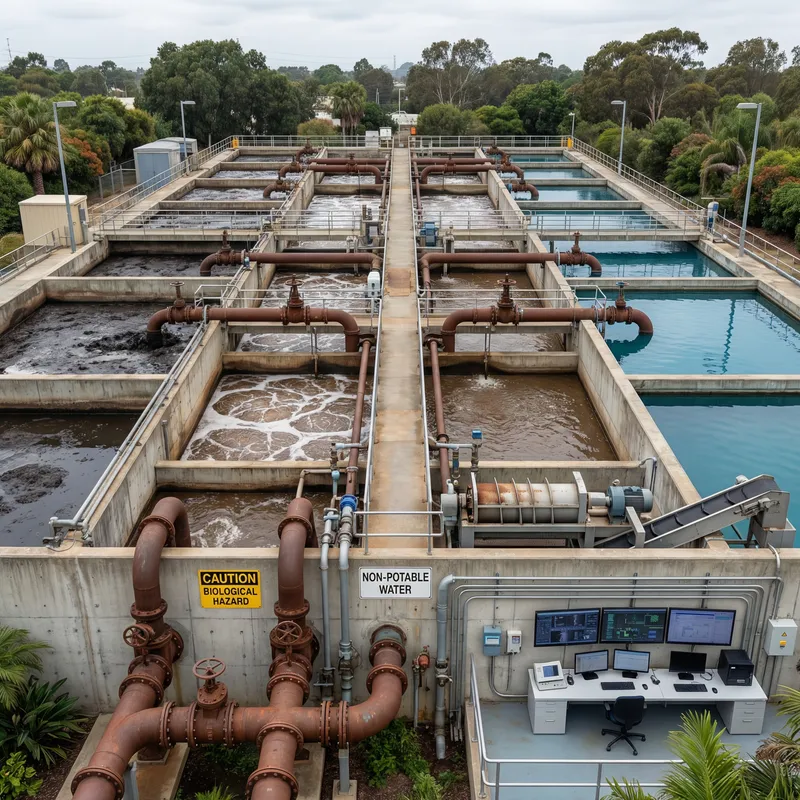 Modern Wastewater Treatment Plant