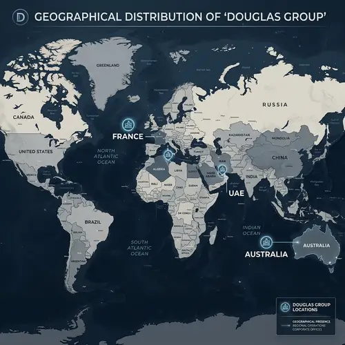 Douglas Group Global Presence Map