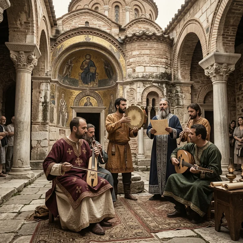 Byzantine Music in Ancient Style - Lyra & Tambourine Tunes Byzantine Music in Ancient Style - Lyra & Tambourine Tunes