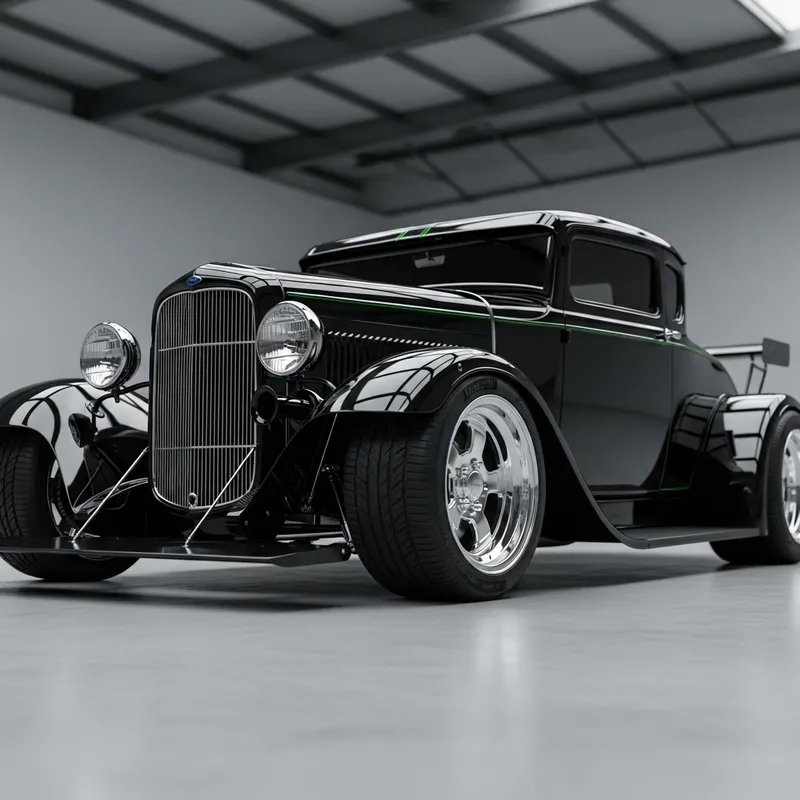 1931 Model A Sport Coupe - Classic Black Beauty