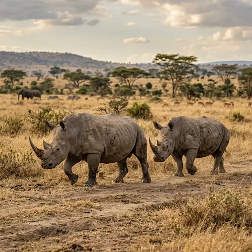 Rhinoceros in their Natural Habitat