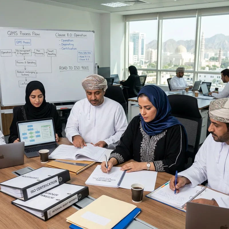 Omani Woman Getting ISO Certified - Traditional Attire