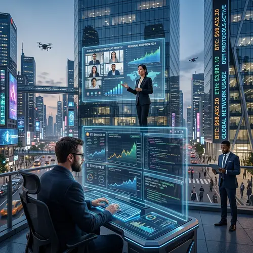 Cryptocurrency Adoption & Digital Solutions | Innovative City Scene