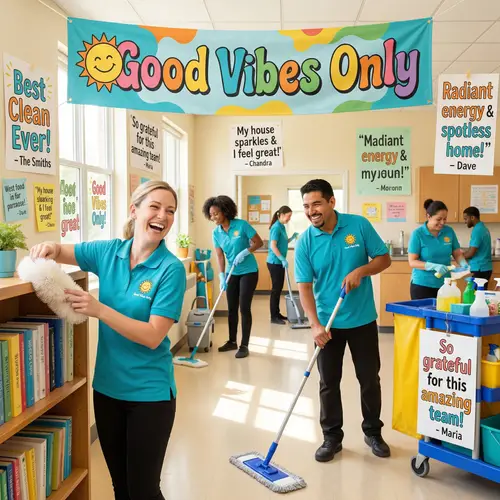 Good Vibes Only Cleaning Company | Customer Testimonials & Cheerful Cleaning Service