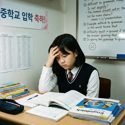 Change in Expressions Learning English in Middle School