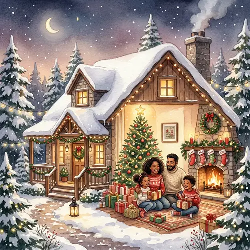 Cosy Christmas Cottage with Festive Family Celebrations