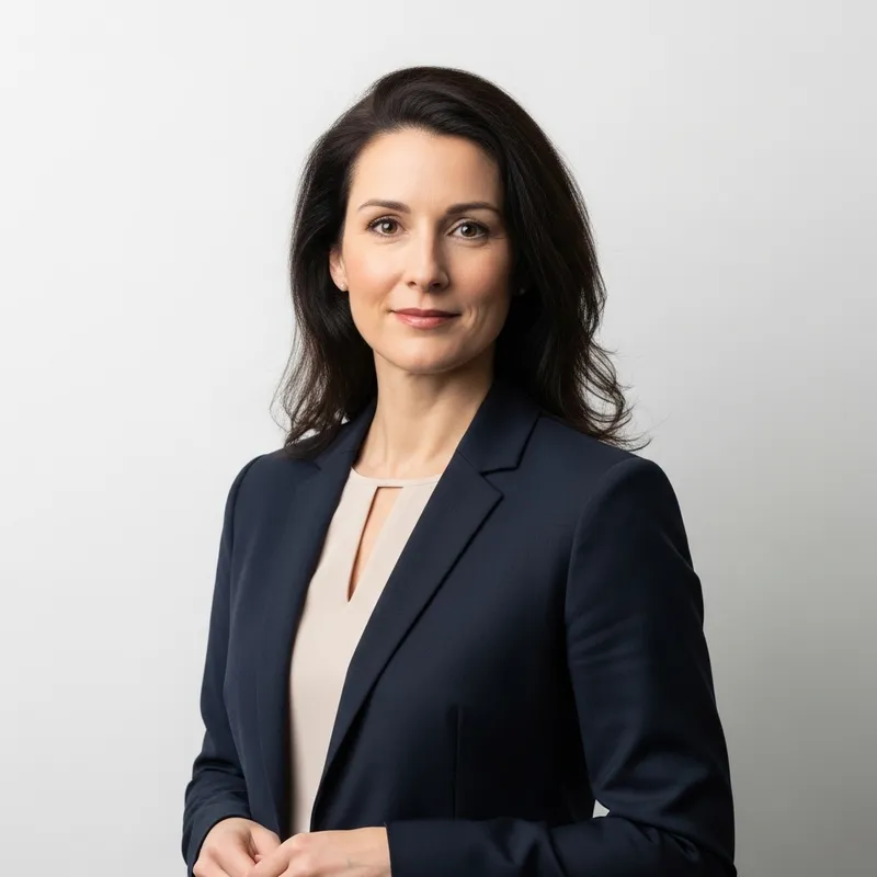 Professional Woman Portrait on White Background