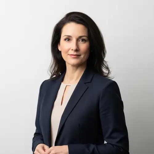 Professional Woman Portrait on White Background