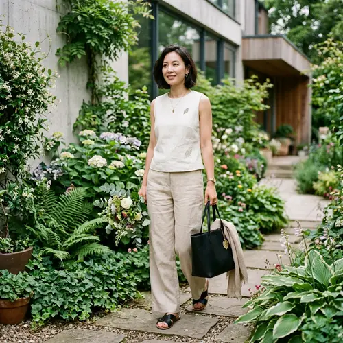 Minimalist Fashion Icon: Nature-Inspired Style