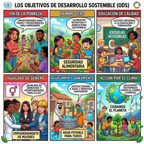 United Nations Goals Comic Strip: Engaging and Diverse Illustrations