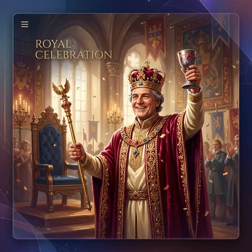 Regal Celebration | Royal Joy in Opulent Setting