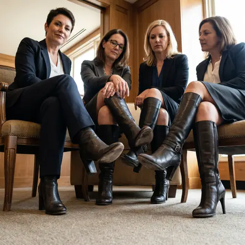 Mistresses' Feet JOI and High Heel Boots Experience