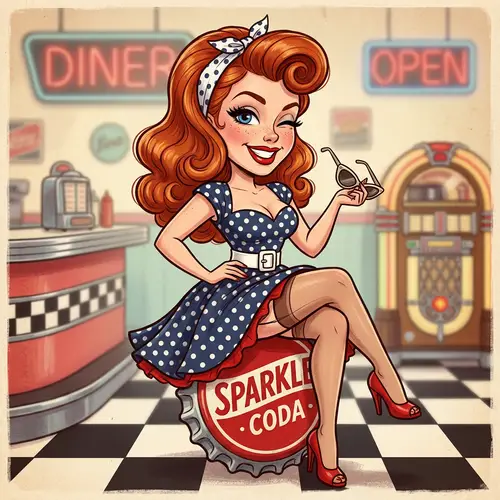 Seductive Sexy Caricature Art