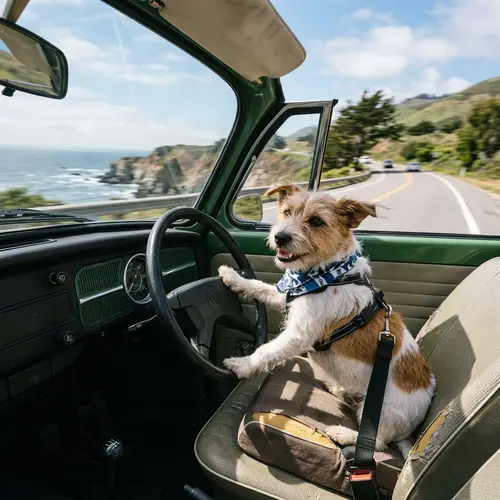 Small Dog Driving Car | Cute Puppy Car Rides