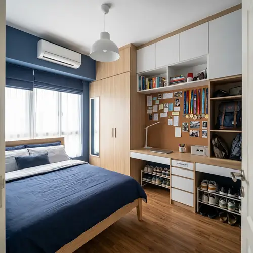 Stylish 3x3.37 Metre Bedroom Design Ideas
