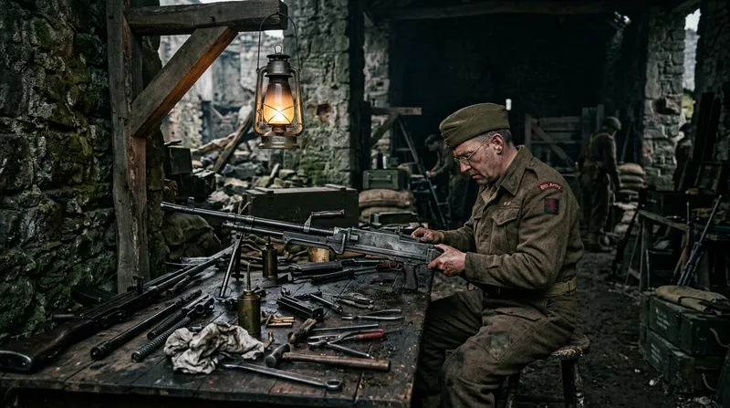 Cinematic War Workshop in a Ruined Barn Cinematic War Workshop in a Ruined Barn
