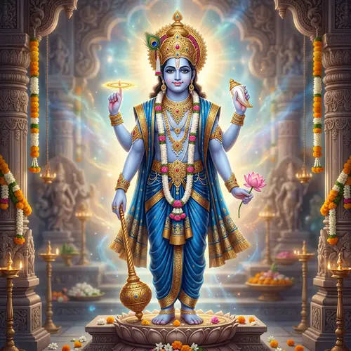 Vishnudev: The Divine Representation in 4K