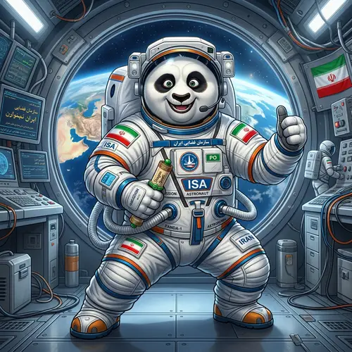 Iranian Astronaut Panda: Kung Fu Style