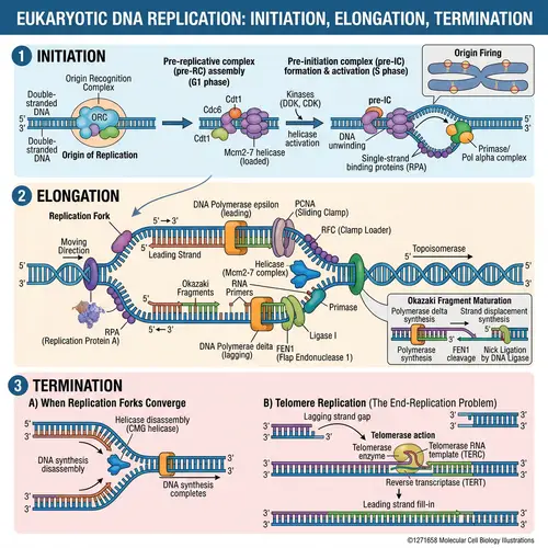 DNA Replication in Eukaryotes: Steps Explained
