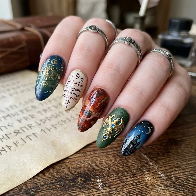 Good Omens Nail Art Ideas