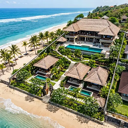 Bali-Themed 3 Villas Resort on Beachfront Lot