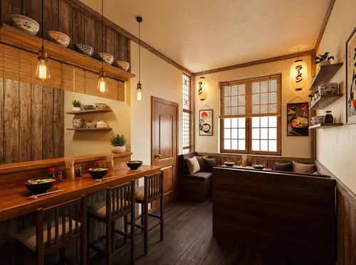 Aesthetic Ramen Shop Design for Cozy Space