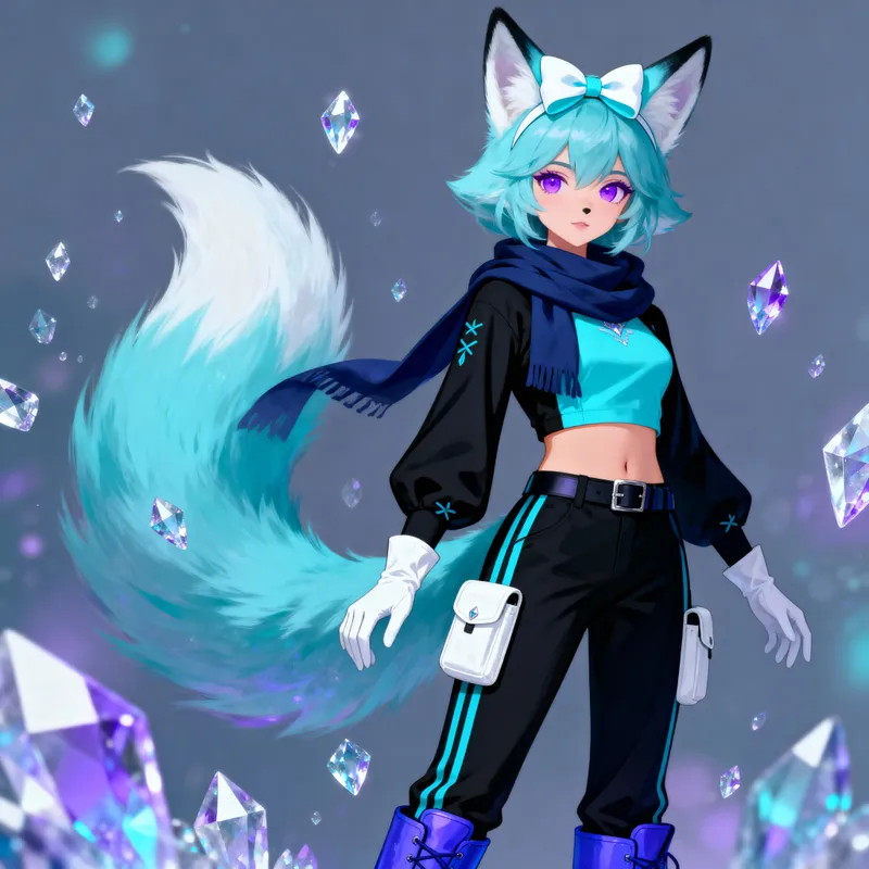 Elegant Female Fox Character Design
