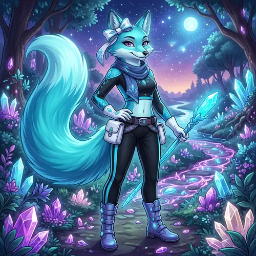 Elegant Female Fox Character Design