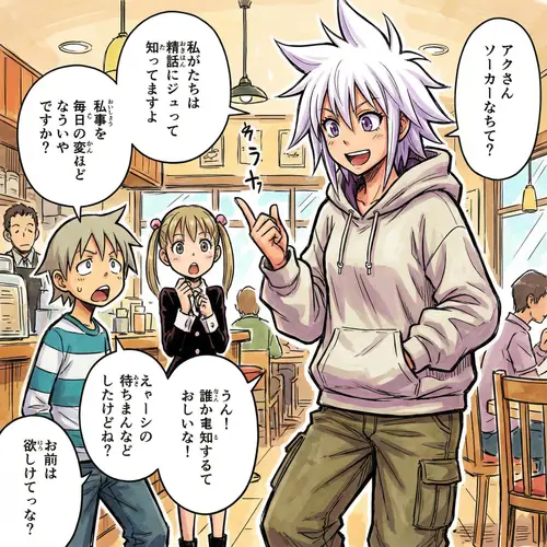 Soul Eater Character: Vibrant White-Haired Woman