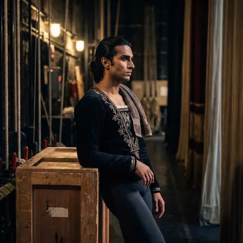 South Asian Male Ballet Dancer in Costume | Behind the Scenes
