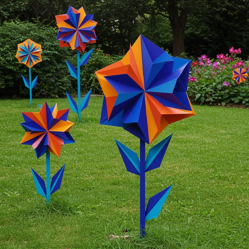 Geometric Flowers: Unique Art Designs