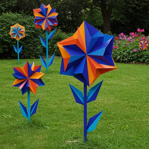 Geometric Flowers: Unique Art Designs