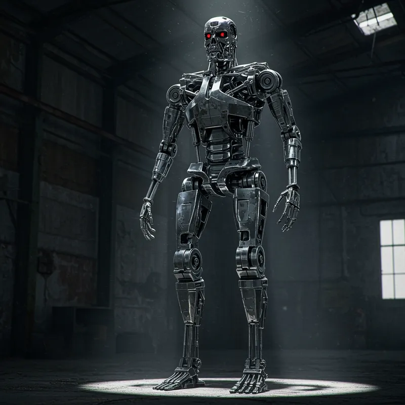Metal Robot Inspired by The Terminator