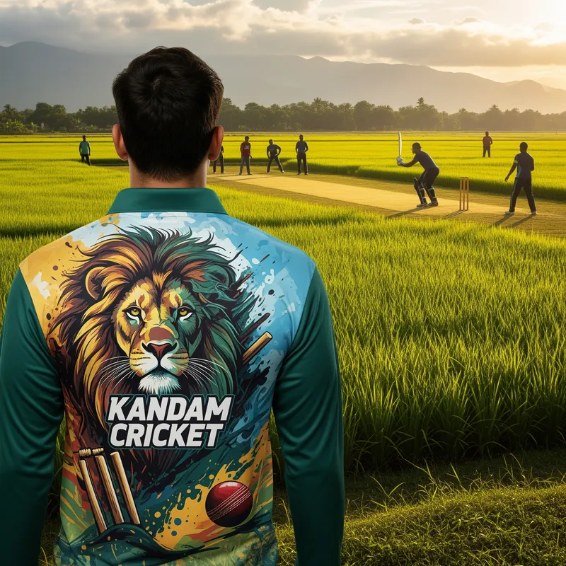 Kandam Cricket Lion Theme Jersey Design