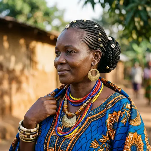 Elegant African Lady: Beauty & Cultural Pride