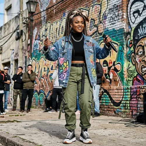 Cardib Uruguayan Hip Hop Artist - Fashion-forward Style